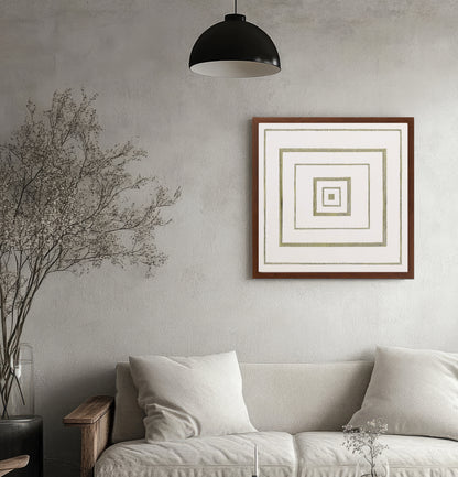 Decorative Pattern - 1 Framed Canvas - Square