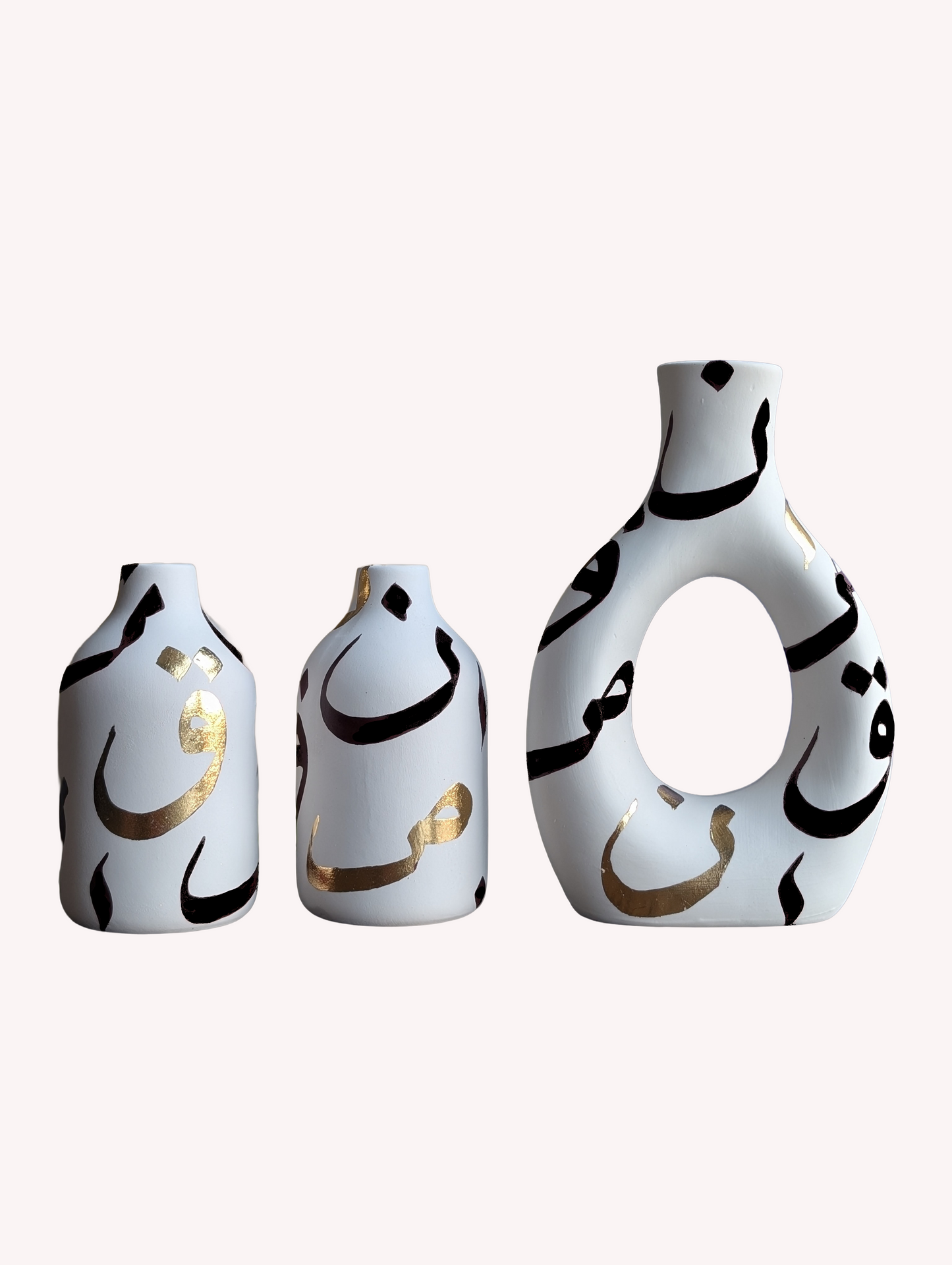 Divine Mystery Bottle Vase Gold Edition - Set of three