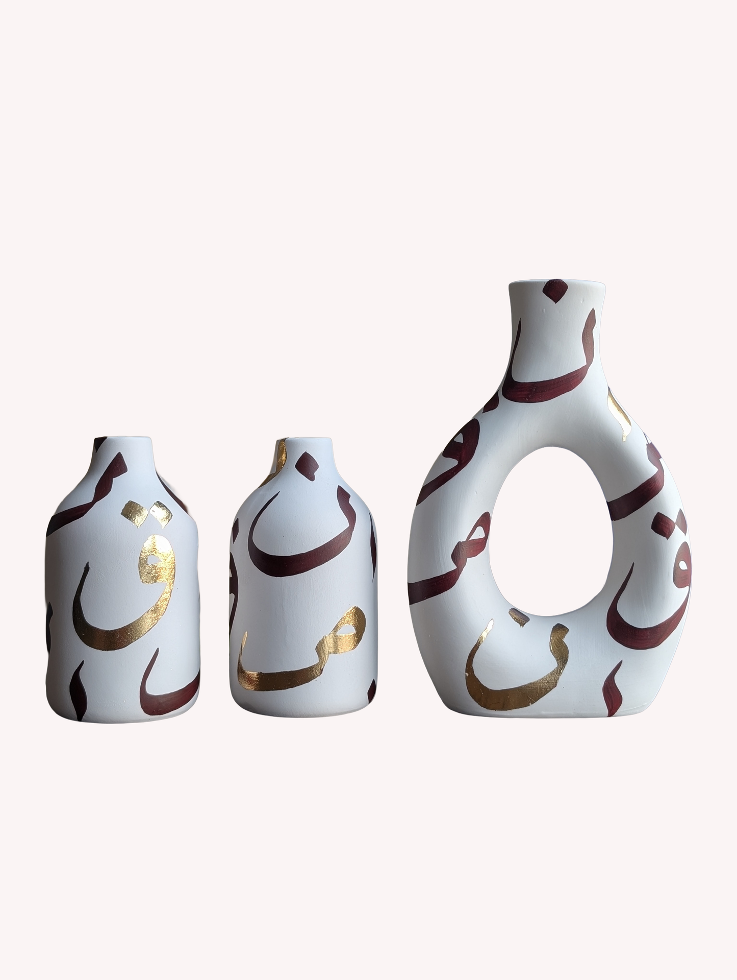 Divine Mystery Bottle Vase Gold Edition - Set of three