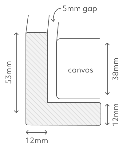 Decorative Pattern - 1 Framed Canvas - Square