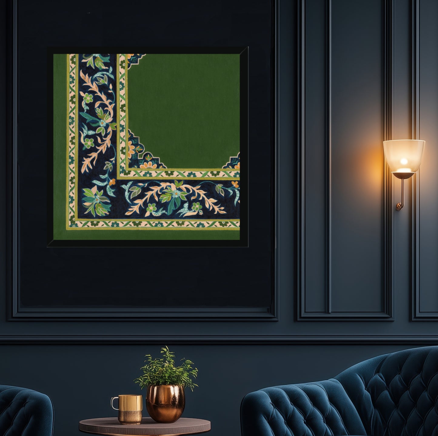 Decorative Pattern - 1 Framed Canvas - Square