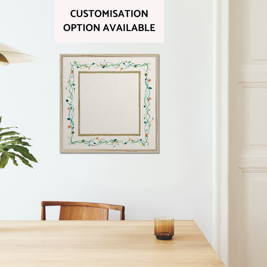 Decorative Pattern - 1 Framed Canvas - Square